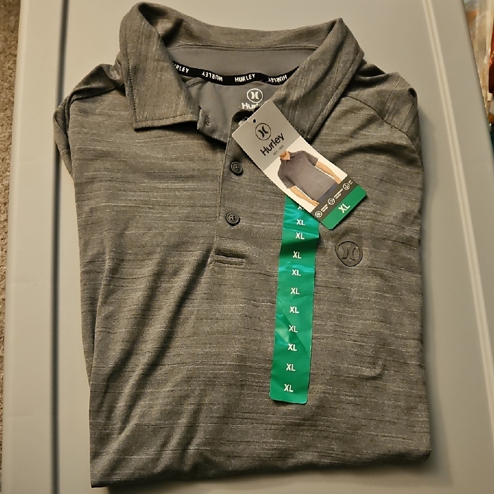 Hurley Gray Polo Shirt MEN XL